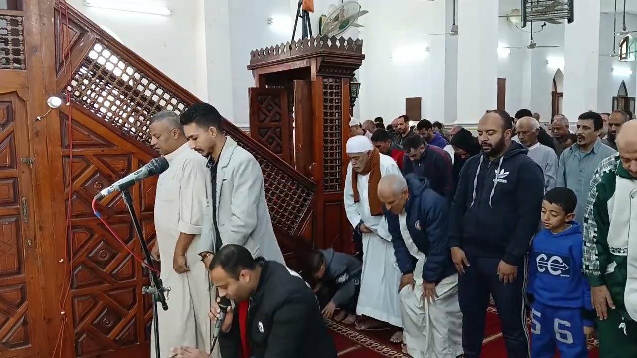 اقامة صلاة الجمعة فضيلة الشيخ دكتور  مصطفي السنوسي العدوي