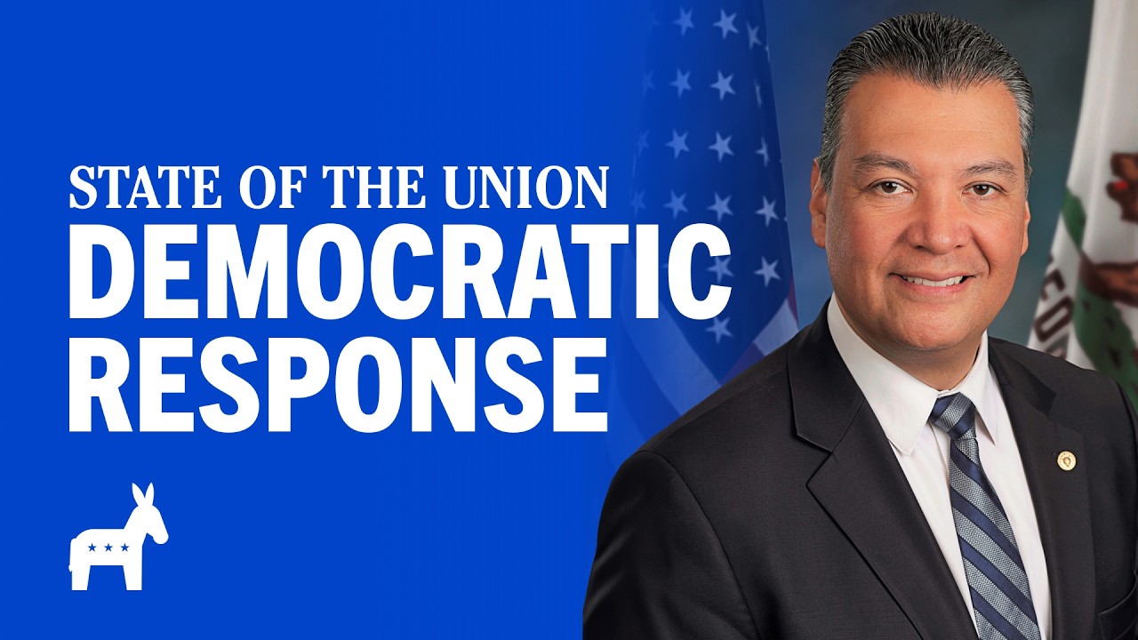 Sen. Alex Padilla delivers Democratic response to Trump's State of the Union (Spanish)