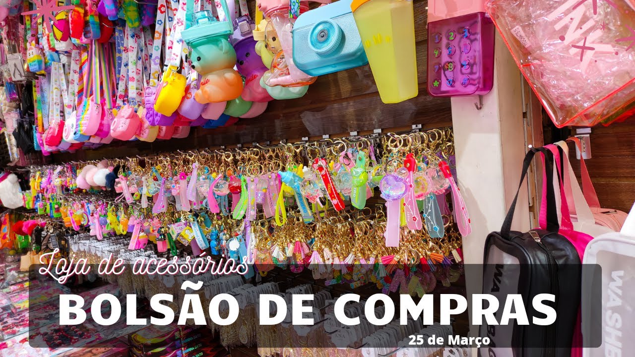 Loja de acessórios no Bolsão de compras na 25 de março #25demarço