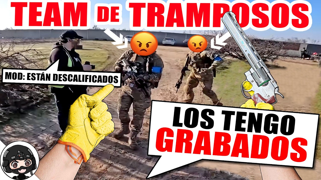 GRABÉ a TODO UN EQUIPO haciendo TRAMPA en un TORNEO 😱 ▬ PERFORAN MI CARA ▬ Yio Airsoft Gameplay