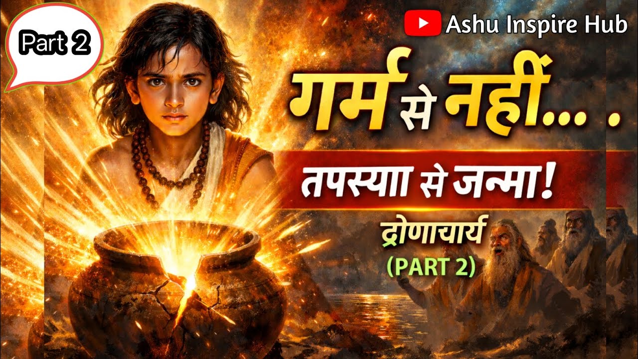 द्रोणाचार्य का जन्म कैसे हुआ? | गर्भ से नहीं… तपस्या से जन्मा गुरु | Part 2 | Ashu Inspire Hub 
