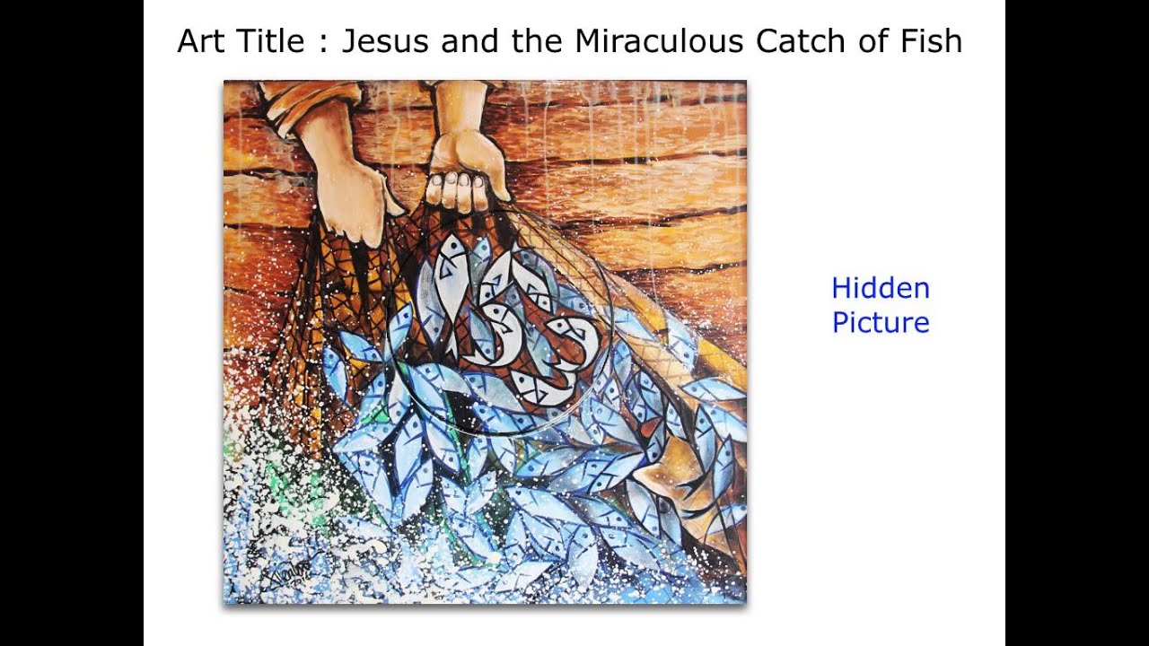 Jesus and the Miraculous Catch of Fish Christian Art