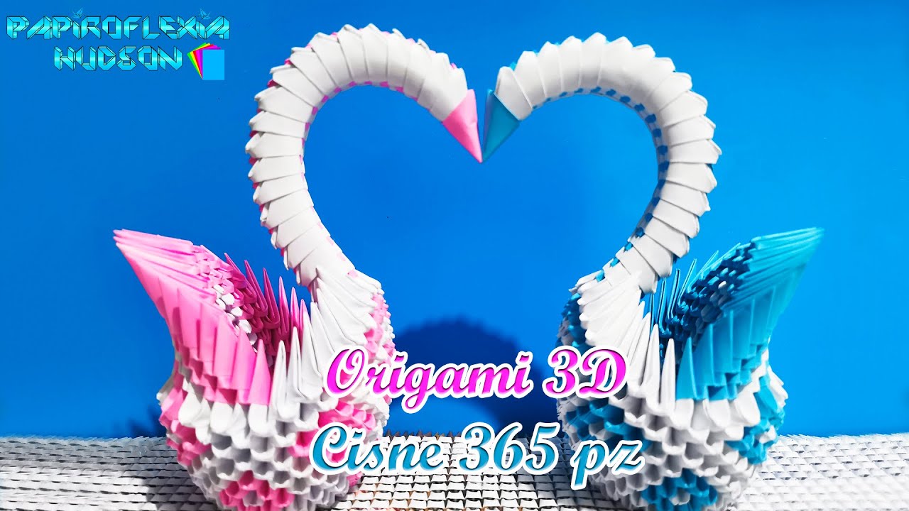 Origami 3D Cisne 365 piezas (Remake)