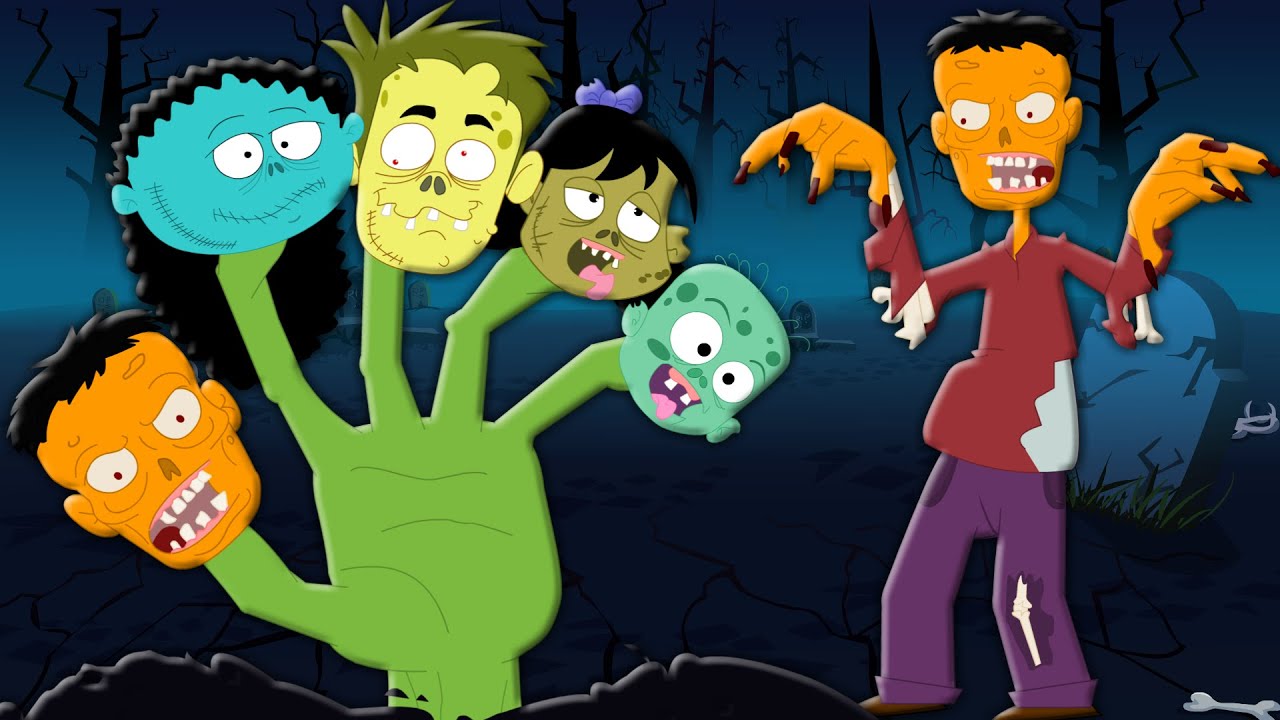Zombie Finger Family | Scary Nursery Rhymes For Childrens