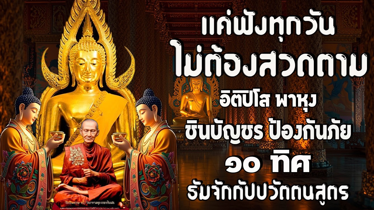 อิติปิโส พาหุง ชินบัญชร ป้องกันภัย ๑๐ ทิศ I มหาเมตตาใหญ่ ยอดพระกัณฑ์ไตรปิฎก ธัมจักกัปปวัตตนสูตร