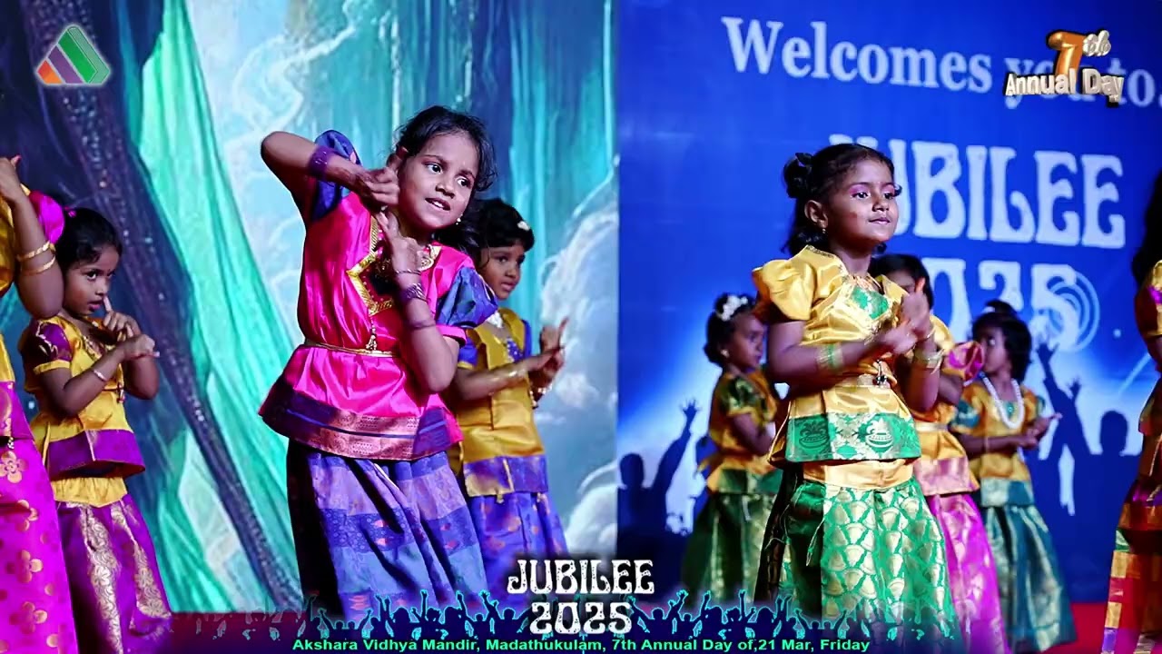 RADHAI MANATHIL DANCE OF 7th ANNUAL DAY CELEBRATION AKSHARA VIDHYA MANDIR MADATHUKULAM ON 21-03-2025