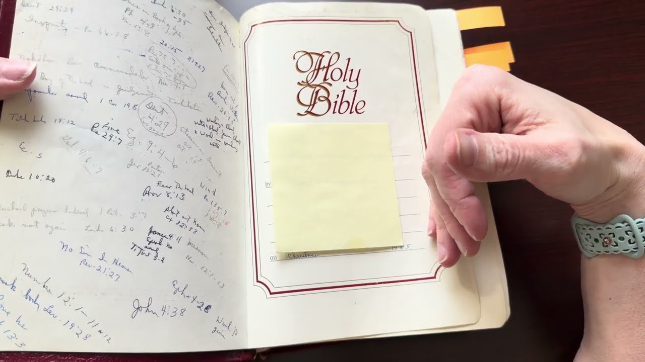 Thrifted Bible With Handwritten Notes | Reading a Pastor&rsquo;s Wife&rsquo;s Bible I bought at the Thrift Store