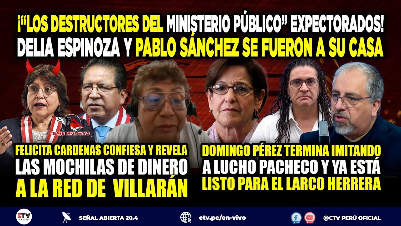 CRIMEN IMPERFECTO con Lucho Pacheco y Lucho Francia EN VIVO por #CTVPerú