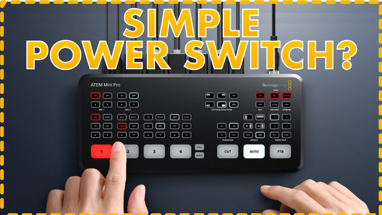 Power off your Blackmagic ATEM Mini - SIMPLE SOLUTION