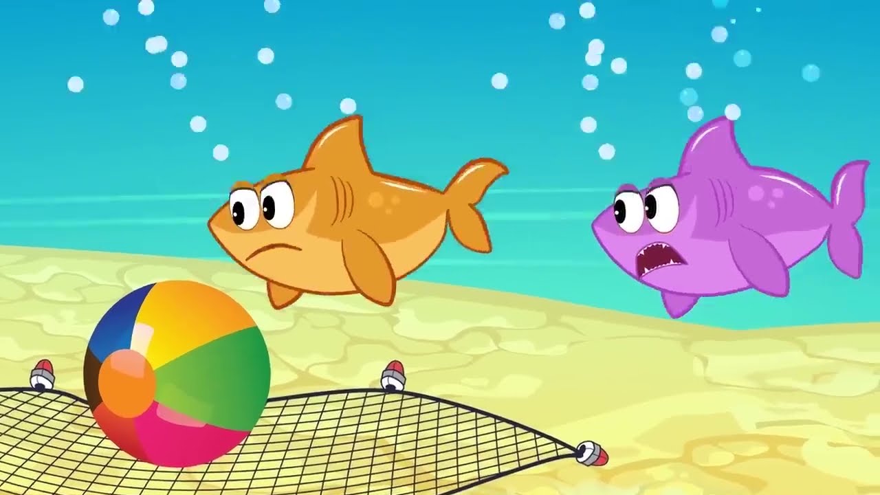 Baby Shark In Aquarium Funny Story Nursery Songs