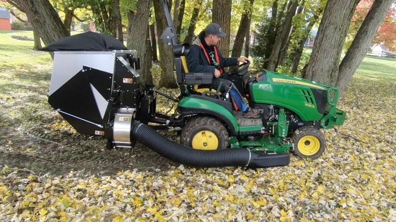 Leaf Eater!  Check Out the New Terra King TKV20 MCS for Compact Tractors!