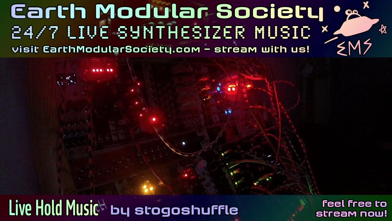 Live modular synthesizer performances 24/7 with Earth Modular Society