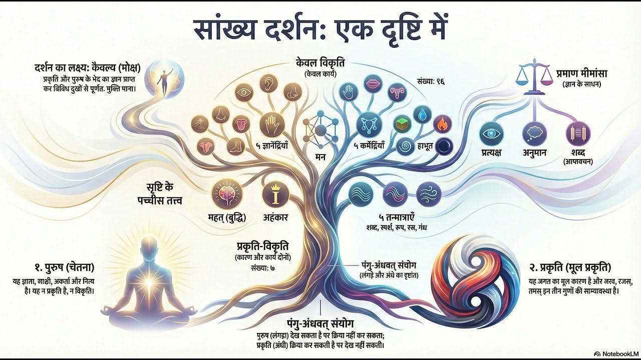 सांख्य दर्शन – एक दृष्टि में