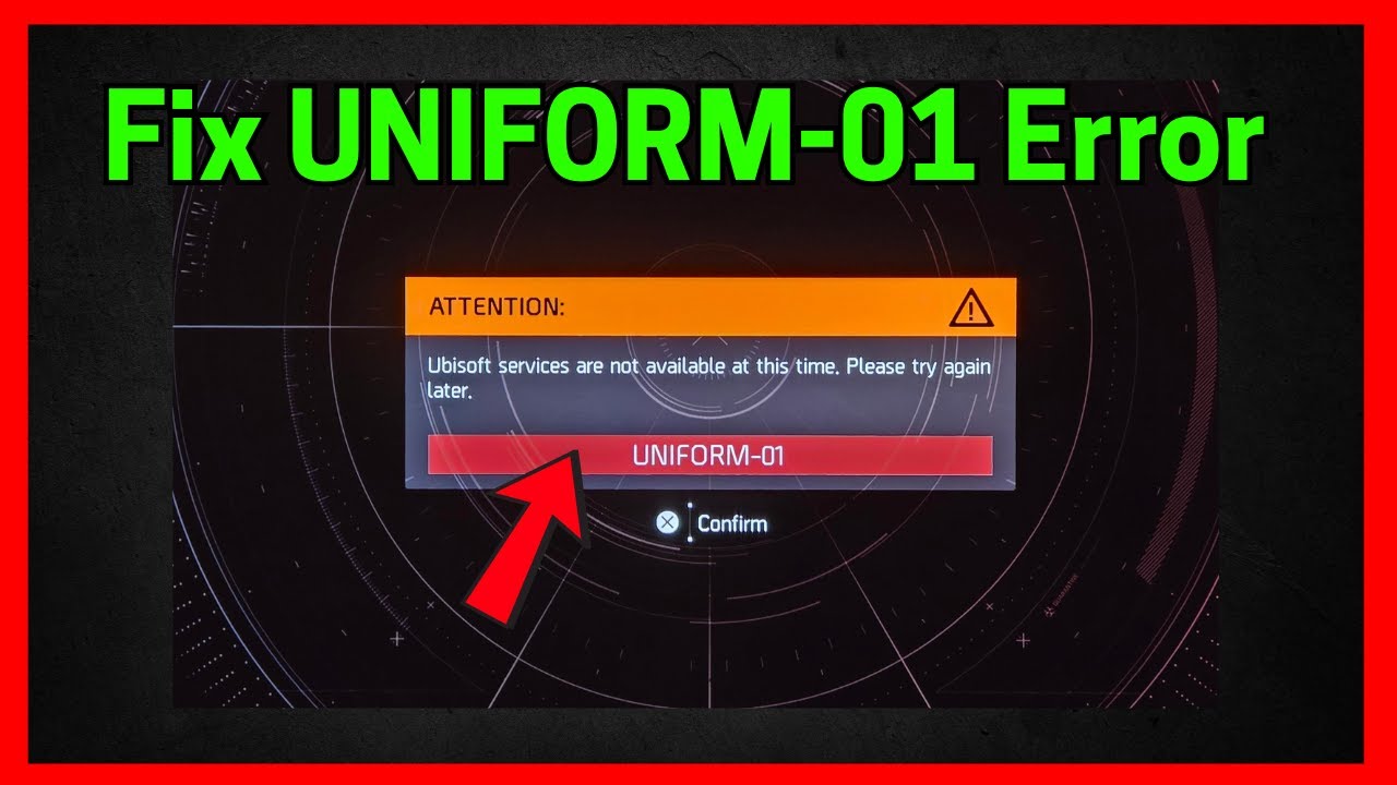 Tom Clancy's The Division 2: Error code Uniform-01 (Quick fix)