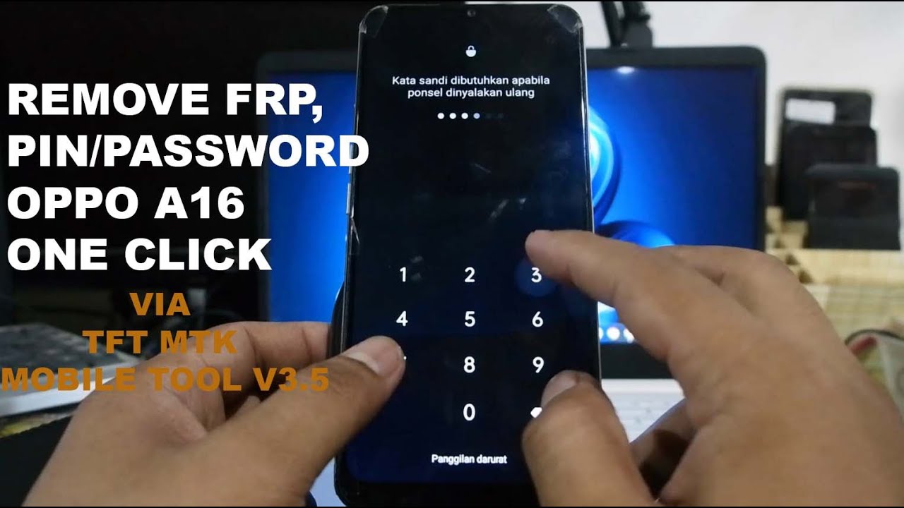 Remove FRP, PIN/PASSWORD OPPO A16 ONE CLICK VIA TFT MTK MOBILE TOOL V3.5 GRATISS