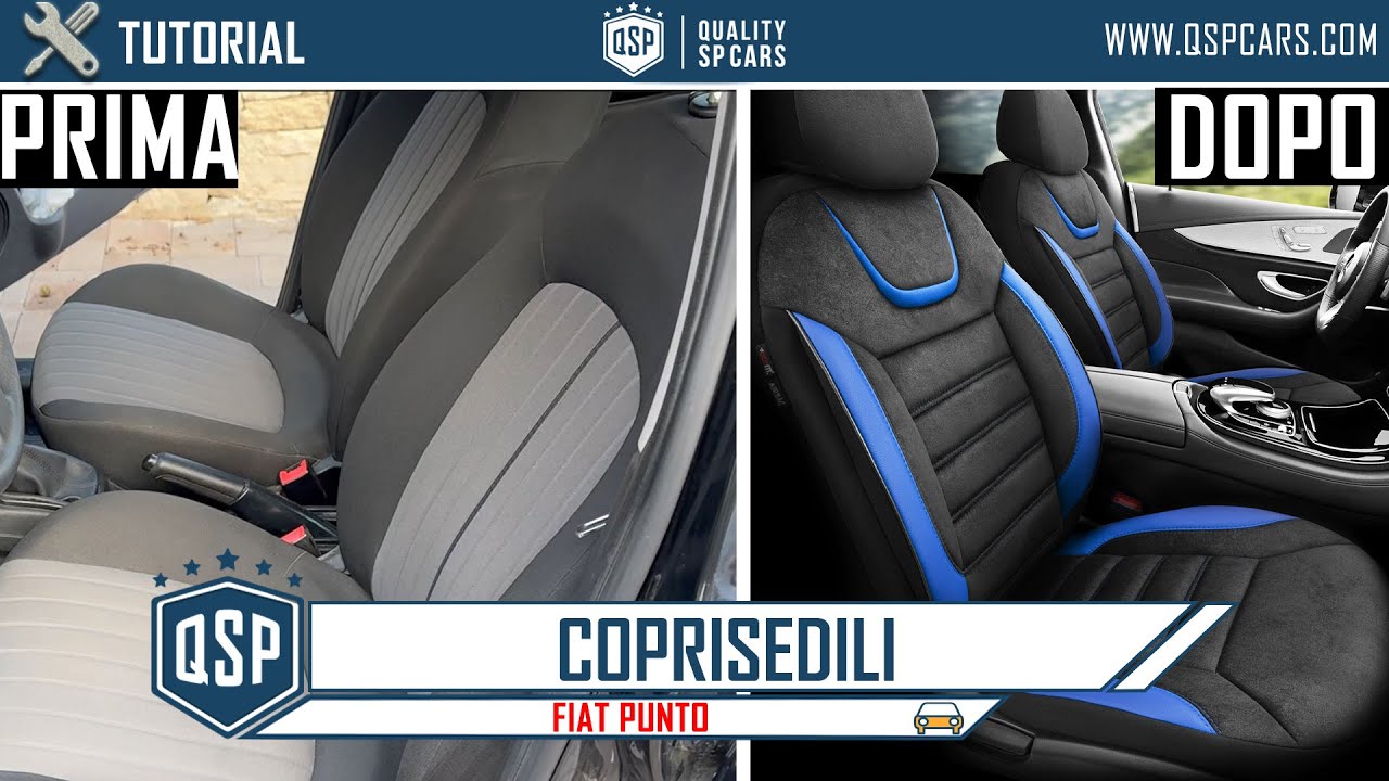 Video Tutorial Montaggio Coprisedili QSPCARS su Fiat Punto o Grande Punto