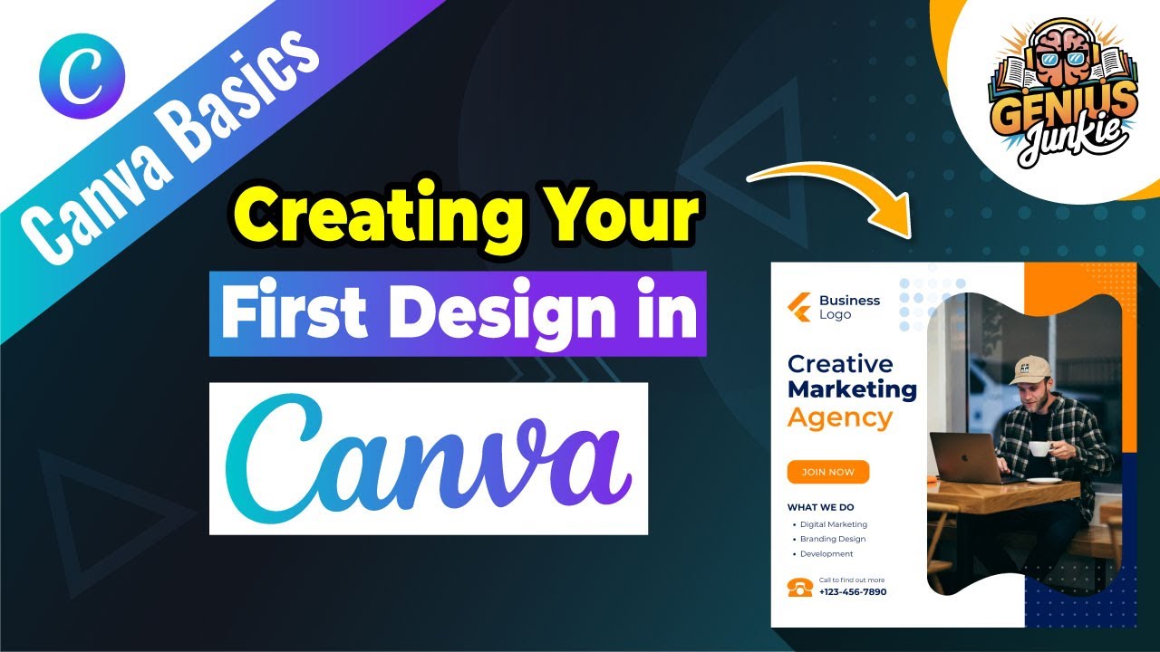 Creating Your First Design in Canva Step by Step Guide | Genius Junkie