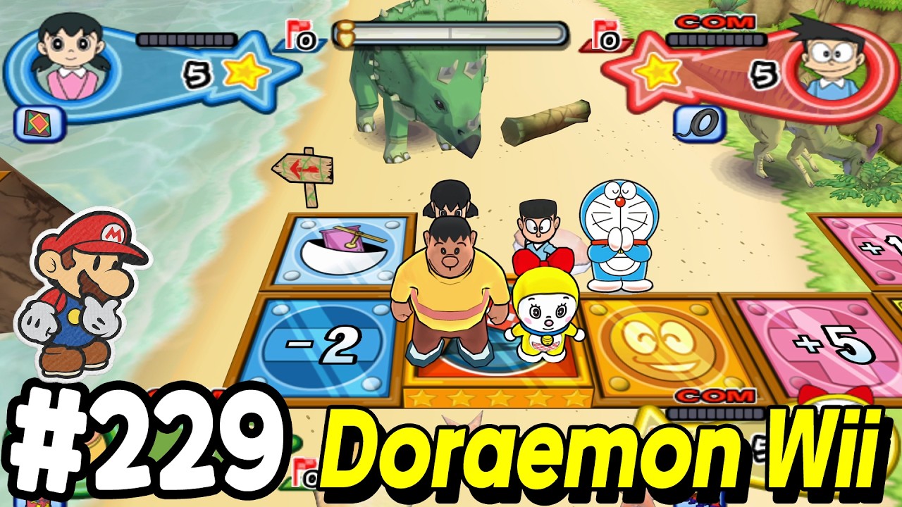 Doraemon Wii (ドラえもん Wii ) - Himitsu Dougu-ou Ketteisen! Walkthrough Part 229 Hard CPU | Alexgaming