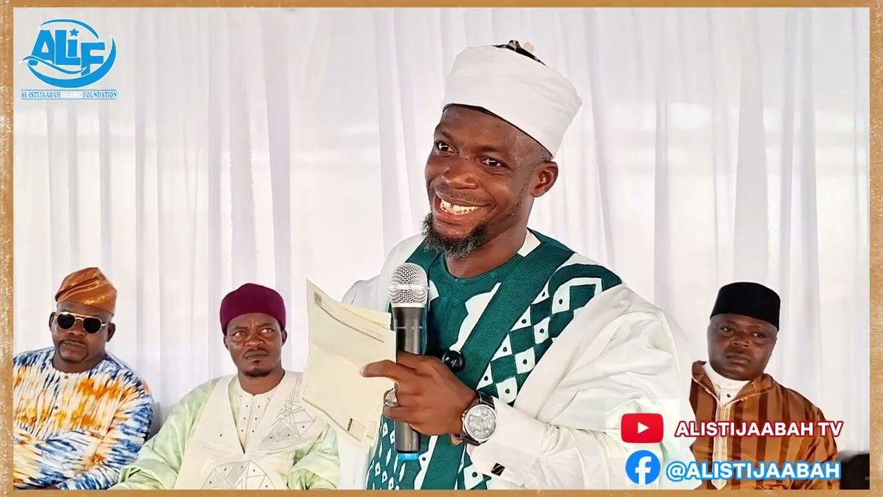 SHEIKH BARIU AMBASSADOR ADABIYIN BENIN REPUBLIC AT AL ISTIJAABAH FAMILY 