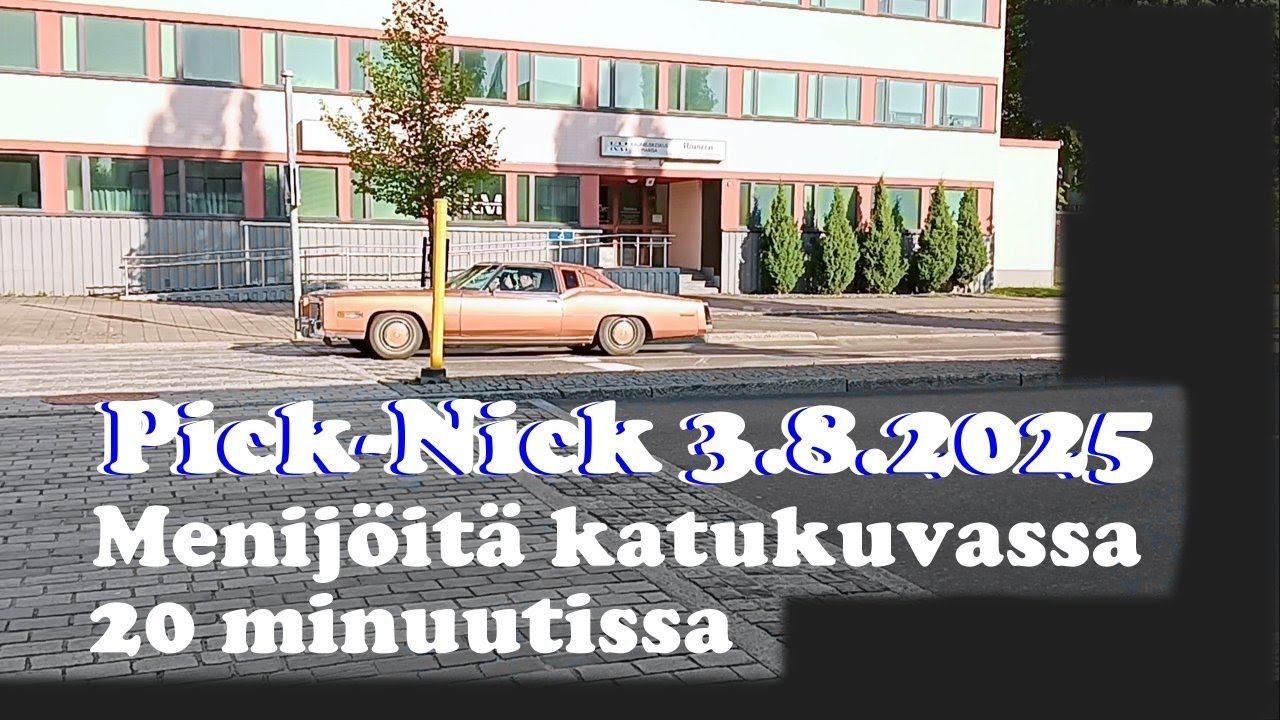 Pick-Nick 3.8.2025 Tapahtumaan menijöitä Kartanonkatu Forssa