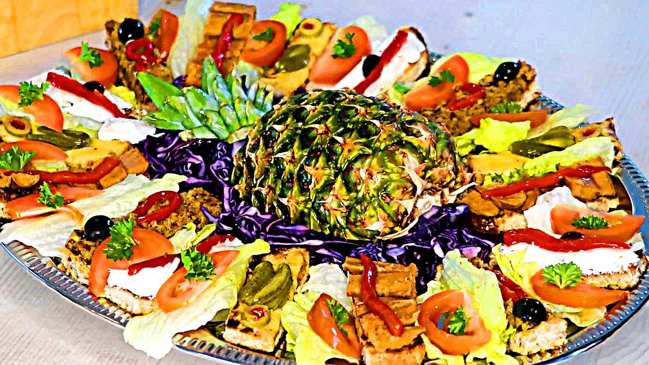 How To Make & Decorate Vegan Appetisers | Canapes | Horderves (Healthy Recipes)