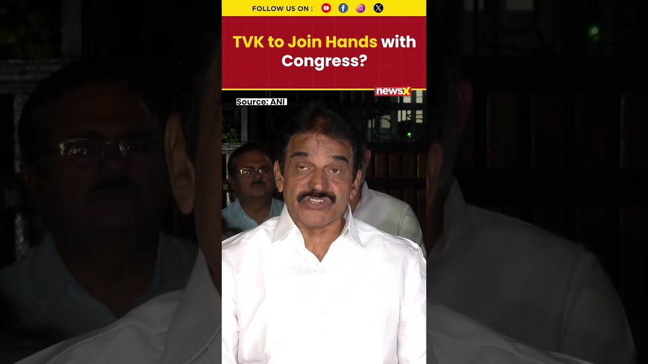 #watch | TVK&rsquo;s Vijay Reaches Out to Congress for Coalition Govt Talks Claim #tvk #congress #shorts