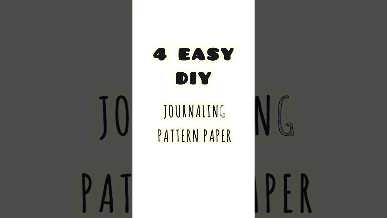 4 easy DIY pattern papers for Journaling💗 #shorts