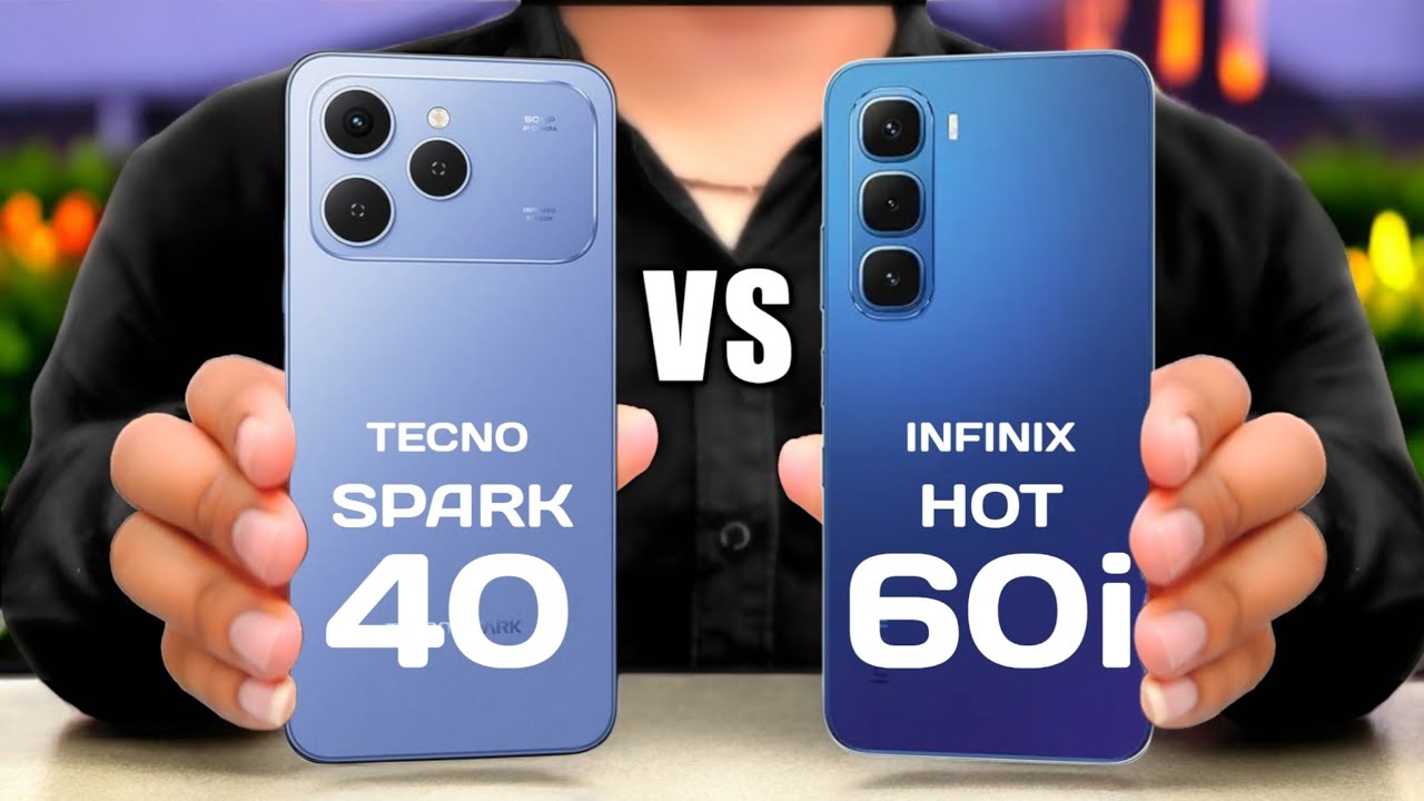 Tecno Spark 40 Vs Infinix Hot 60i || Full Comparison ⚡