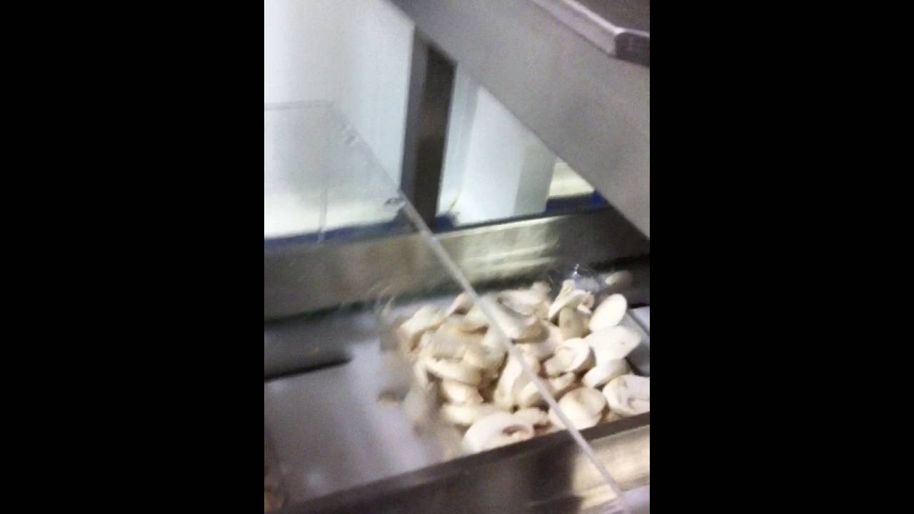 Paxon Packaging complete automated line sliced mushrooms in punnets