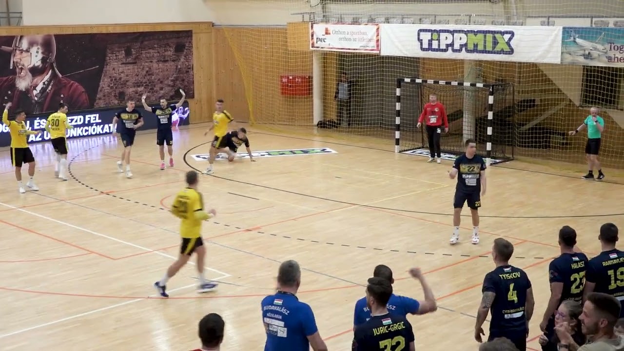 A QHB-Eger–CYEB-Budakalász bajnoki mérkőzés végjátéka