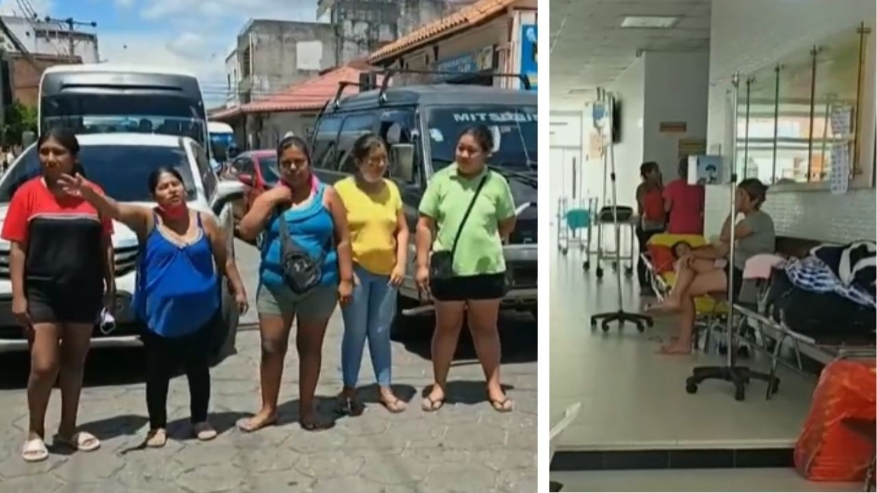Padres protestan en el Hospital de Niños