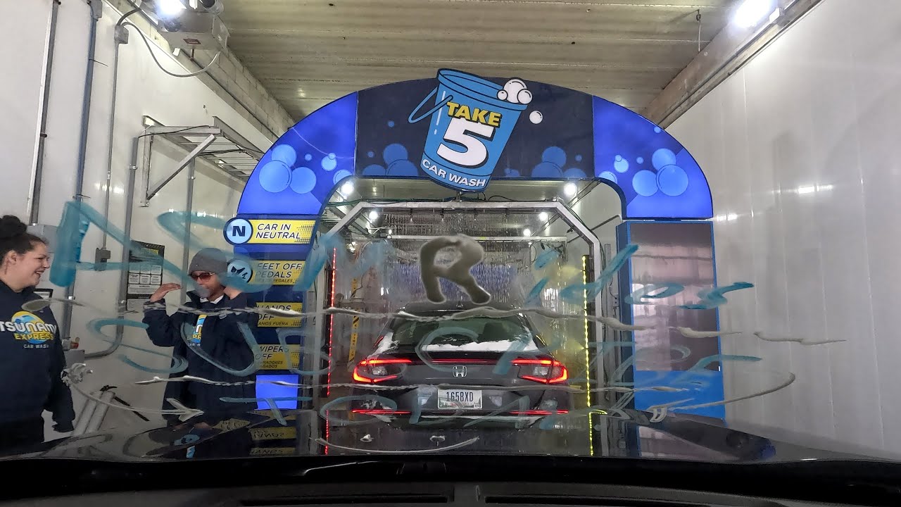 Take 5 Carwash MacNeil Tunnel Crown Point, IN GoPro 4K POV ASMR