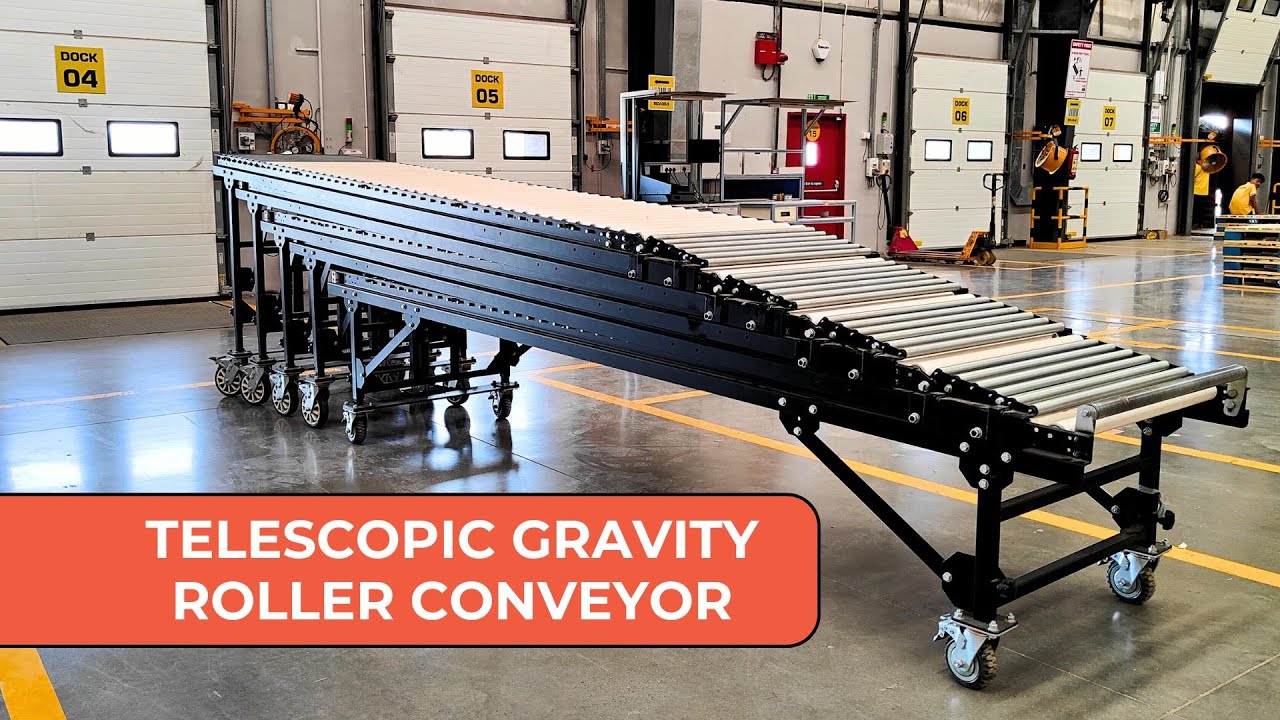 Telescopic Gravity Roller Conveyor