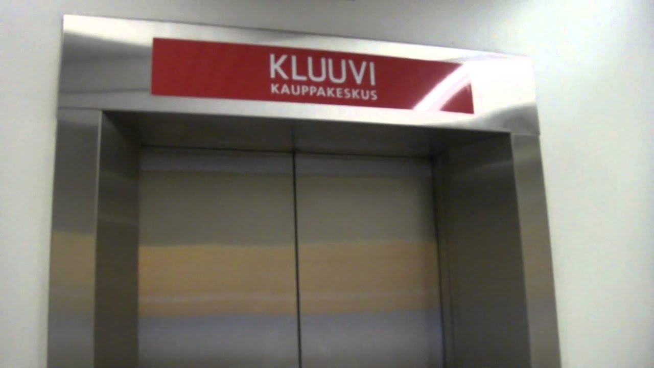 Amazing 1987 KONE M Fast Traction Elevators/Lifts@Kluuvi SC, Helsinki, Finland (Retake)