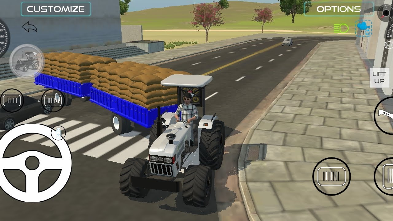 Eicher😱 se gehu🤷 ki bori legaye police pakad li🚓🚓#viral #game #automobile #tractor #songremix 