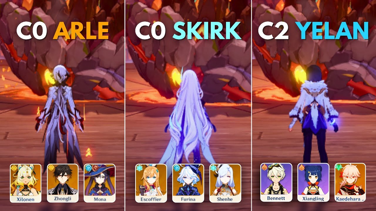 Skirk, Arlecchino & Yelan | Stygian Onslaught Difficulty 5 [ Genshin Impact ]