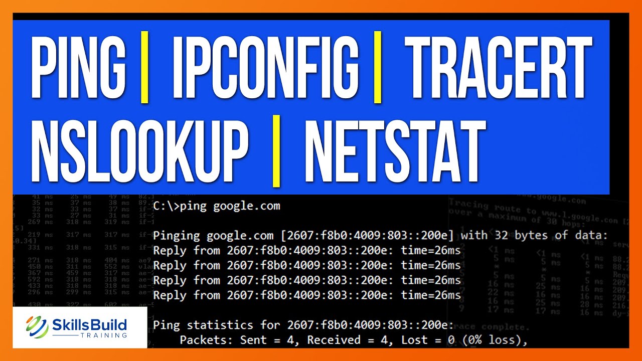 How to Use PING, IPCONFIG, TRACERT, NSLOOKUP, and NETSTAT Commands for Network Troubleshooting