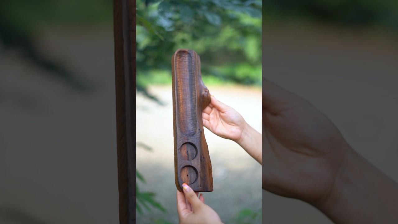 Make incense holder from scrap walnut wood #wood #walnutwood #woodcaving #diy #incenseholder