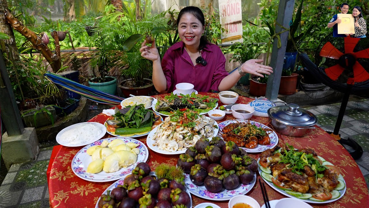 Về Lái Thiêu ăn Măng Cụt chín tại Vườn và Gỏi Gà Măng Cụt đặc sản lừng danh Bình Dương