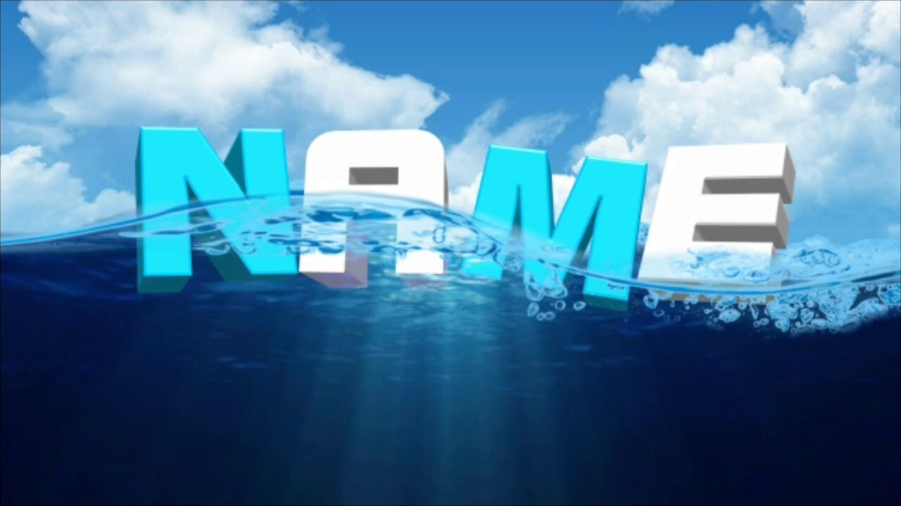 underwater Text banner made on android on using (pixel lab and pics art)