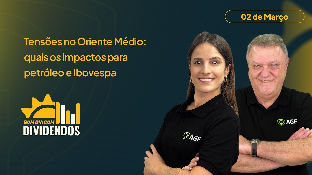 Tensão no Oriente Médio: quais os impactos para petróleo e Ibovespa| Bom dia com Dividendos 02/03/26