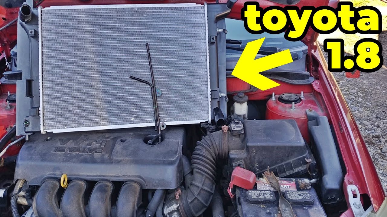 Замена радиатора и трансмиссионных линий Toyota Corolla