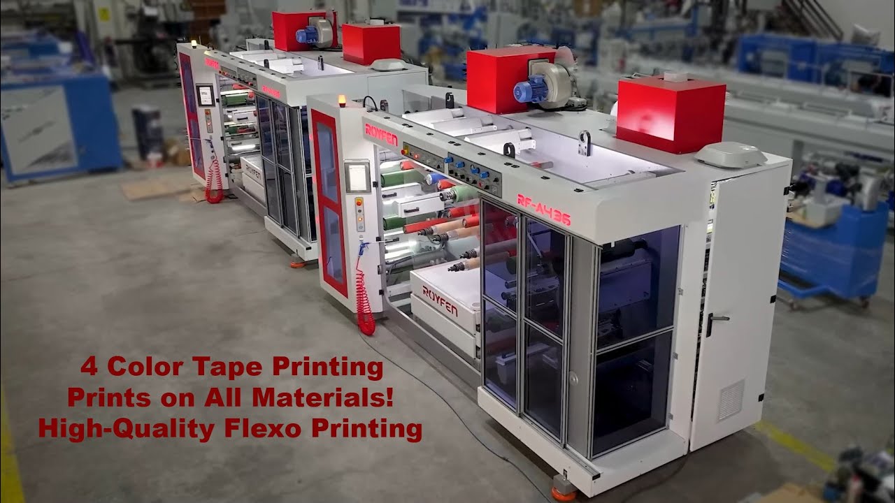 Royfen - Adhesive Tape Flexo Printing Machine | Prints on All Materials