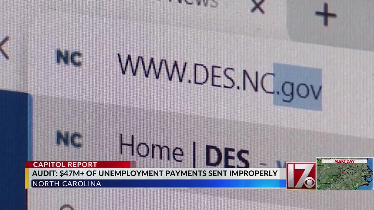 Audit shows NC unemployment payments sent improperly