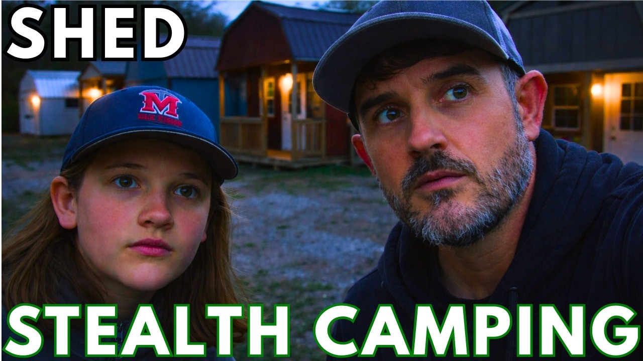 Storage Shed Building STEALTH CAMP/ (1st Hammock Camp)