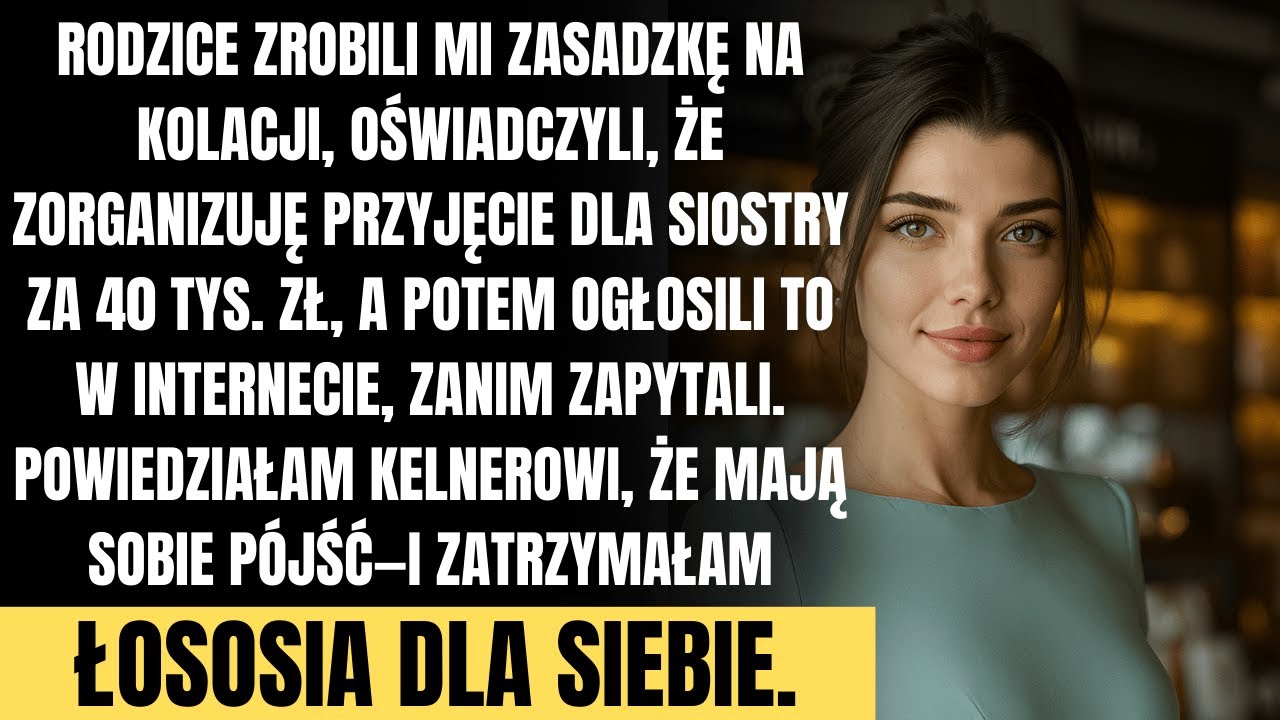Rodzice dali siostrze salę za 40 tys. zł na mój rachunek. Potem obwinili mnie za odmowę zapłaty.