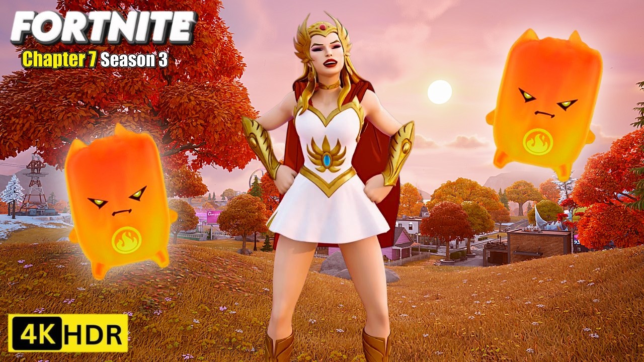 Fortnite Chapter 7 Season 3 PS5 4K 120 FPS HDR | NEW She-Ra Skin Gameplay -  Epic Double Win😱