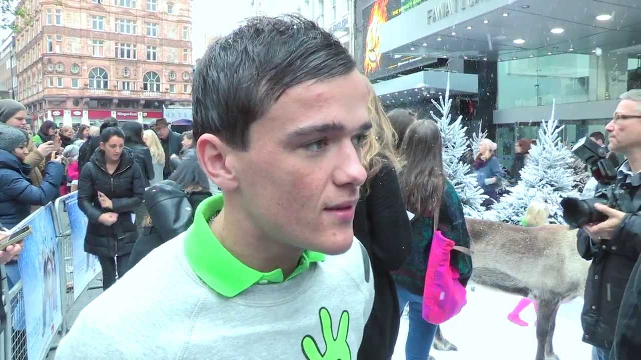 Frozen - Special Celebrity Screening - interviews Stacey Solomon, George Sampson, Will Mellor