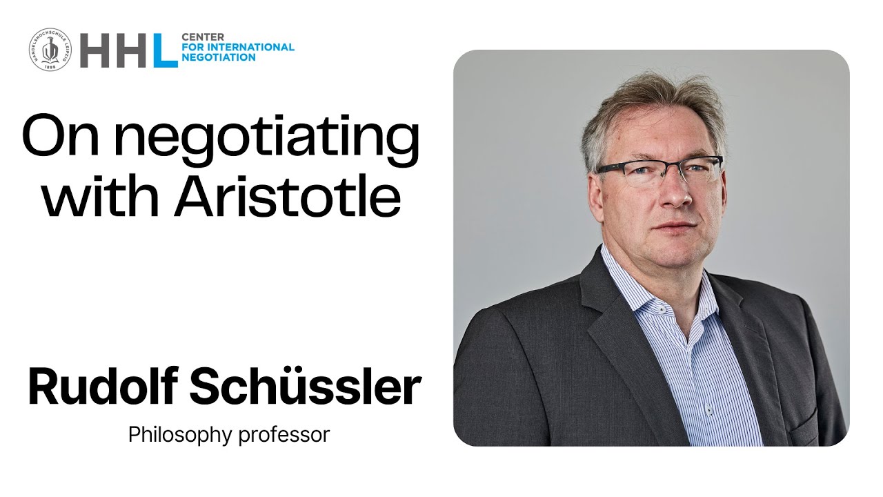On negotiating with Aristotle with Rudolf Schüssler