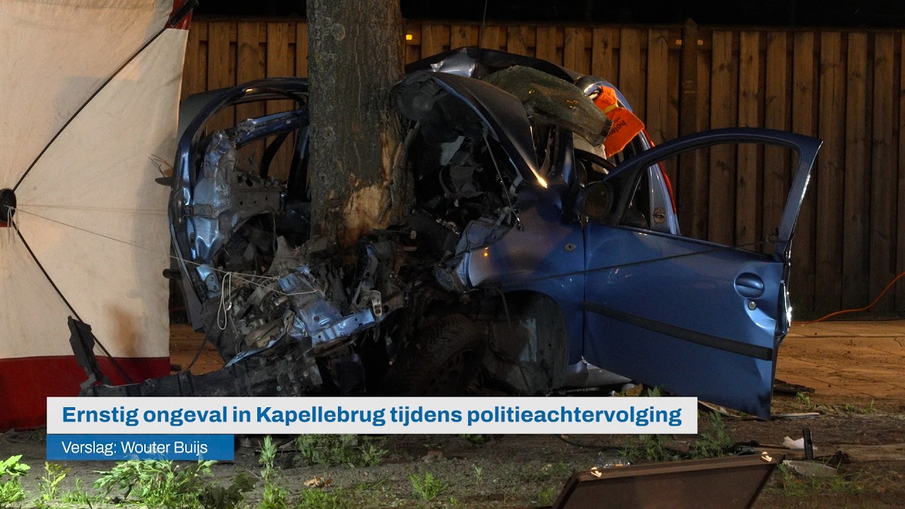 Ernstig ongeval op N290 in Kapellebrug tijdens politieachtervolging - 112 Nieuws | Omroep ZVL